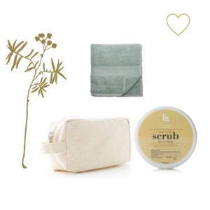 Giftset-toilettas, gezichtsdoekje-scrub-Feeling Goods