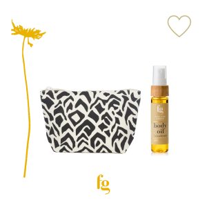 Make-uptasje en body oil spray